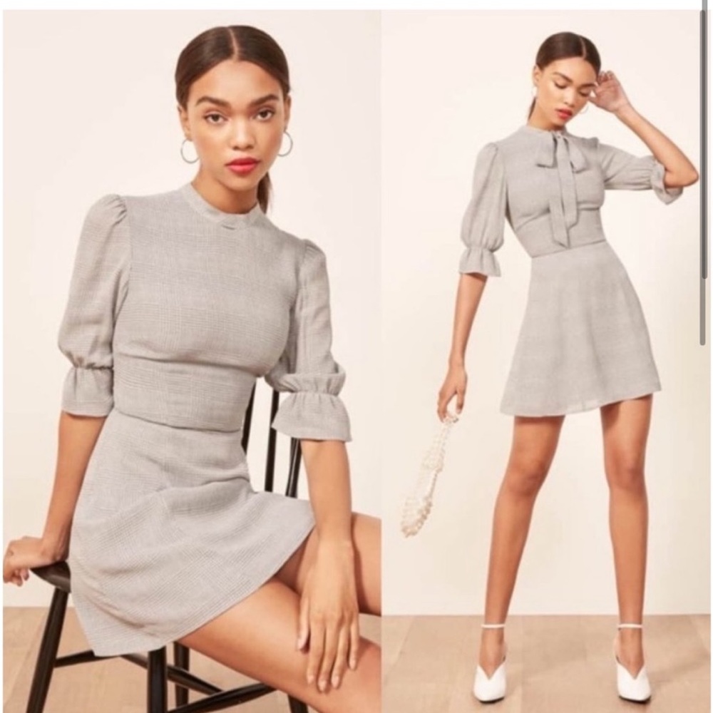 Reformation Cassie Mini Dress Size 6 - no neck tie